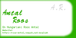 antal roos business card